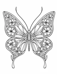 coloriage Papillon pour enfant de 3 ans