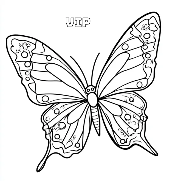 Tranh tô màu Papillon
