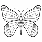 coloriage Papillon pour enfant de 4 ans