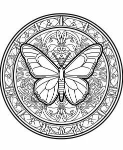 coloriage Papillon pour bebe a imprimer