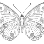 coloriage Papillon pour enfants à télécharger