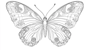 coloriage Papillon pour enfants à télécharger