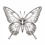 coloriage Papillon gratuit à imprimer