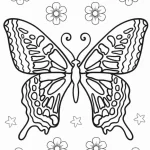 coloriage Papillon à imprimer pour enfant de 8 ans