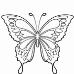 coloriage Papillon gratuit pour enfants