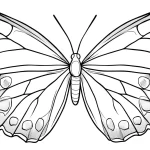 coloriage Papillon a imprimer pour enfant de 4 ans