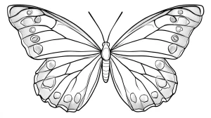 coloriage Papillon a imprimer pour enfant de 4 ans