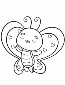 image pour coloriage Papillon enfant