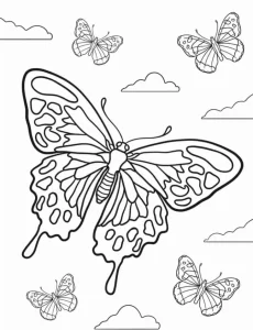 coloriage Papillon a imprimer gratuit