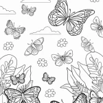 coloriage Papillon à imprimer pour enfant de 7 ans
