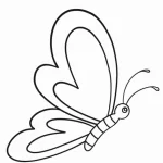 coloriage Papillon à imprimer pour enfants