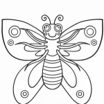 coloriage Papillon a telecharger