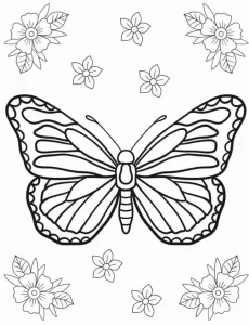 coloriage Papillon à imprimer pdf