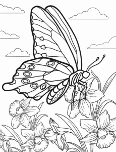 télécharger coloriage Papillon gratuit