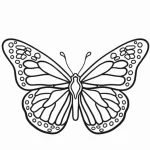 coloriage Papillon pour enfant de 6 ans