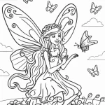 coloriage Papillon pour enfant de 7 ans