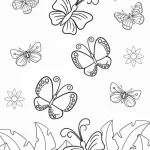 coloriage Papillon pour enfant de 2 ans