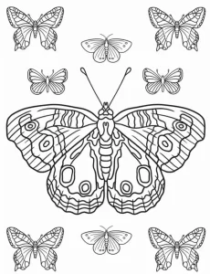 coloriage Papillon à imprimer gratuitement