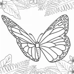 coloriage Papillon à imprimer pour enfant de 4 ans