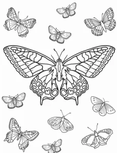 coloriage Papillon gratuit à imprimer
