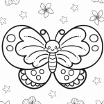 coloriage Papillon à imprimer pour enfant de 7 ans