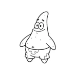 coloriage Patrick l’étoile de mer pour enfant