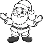 imprimer coloriage Pere Noel pour enfant