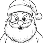 coloriage Pere Noel pour enfant de 4 ans