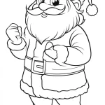 coloriage Pere Noel educatif pour enfant