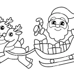 coloriage Pere Noel et apprentissage