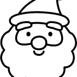 image de coloriage Pere Noel pour enfant