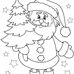 coloriage Pere Noel à imprimer pdf gratuit