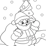 coloriage Pere Noel pour enfant gratuit