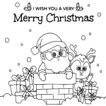coloriage Pere Noel et decoupage a imprimer gratuit