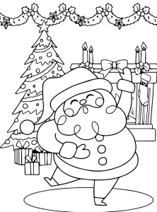 coloriage Pere Noel d
