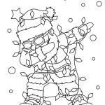 coloriage Pere Noel à imprimer pdf