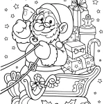 coloriage Pere Noel à imprimer a4