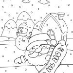 coloriage Pere Noel pour enfant de 10 ans