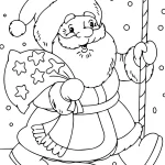 coloriage Pere Noel pour enfants a imprimer