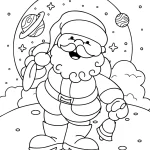 coloriage Pere Noel pour enfants