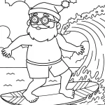 coloriage Pere Noel pour enfant a imprimer gratuit