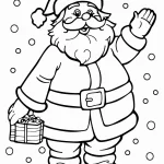 coloriage Pere Noel pour enfant a imprimer gratuit