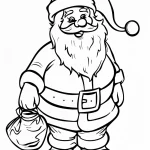 coloriage Pere Noel à imprimer