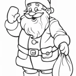 coloriage Pere Noel gratuit à imprimer