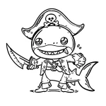 coloriage Pirate gratuit a imprimer