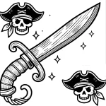 imprimer coloriage Pirate gratuit