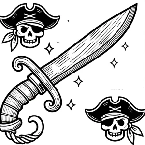 imprimer coloriage Pirate gratuit