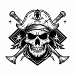 coloriage Pirate pour enfant de 3 ans