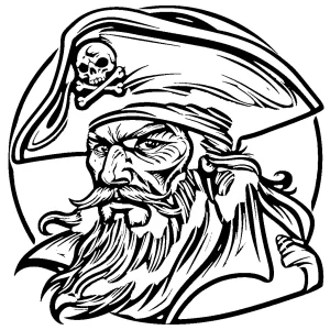 coloriage Pirate à imprimer pour enfant de 9 ans