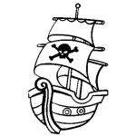 coloriage Pirate à imprimer pdf gratuit